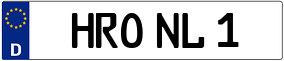 Trailer License Plate